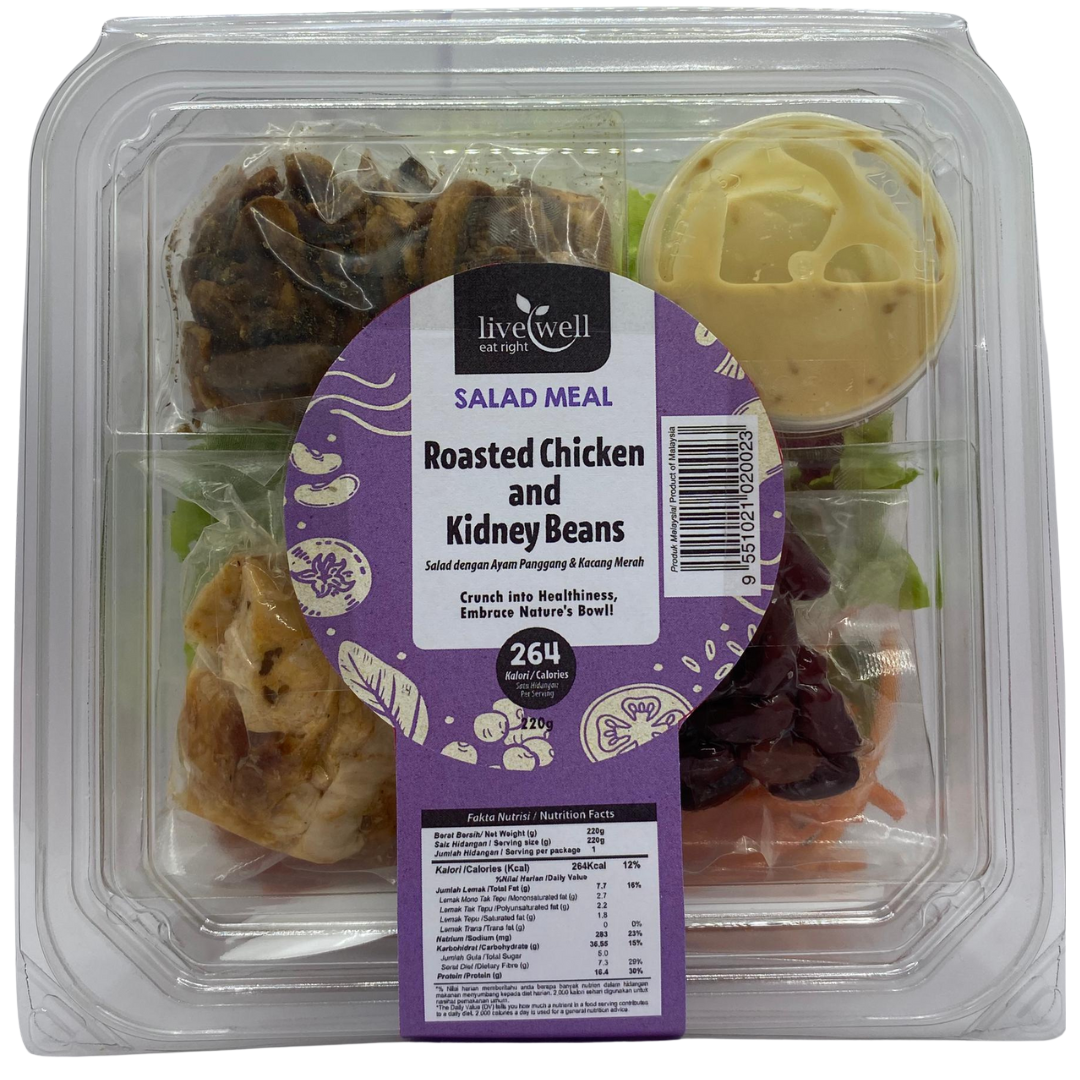 Roasted Chicken & Kidney Beans Salad